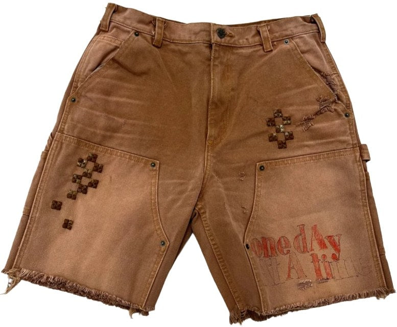 Paly 'One Day At A Time' Tan Shorts