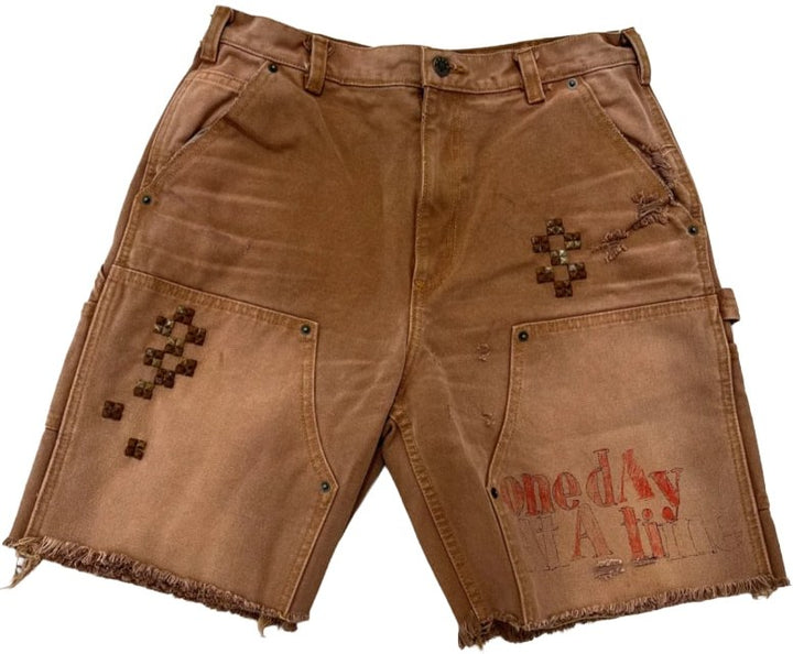Paly 'One Day At A Time' Tan Shorts
