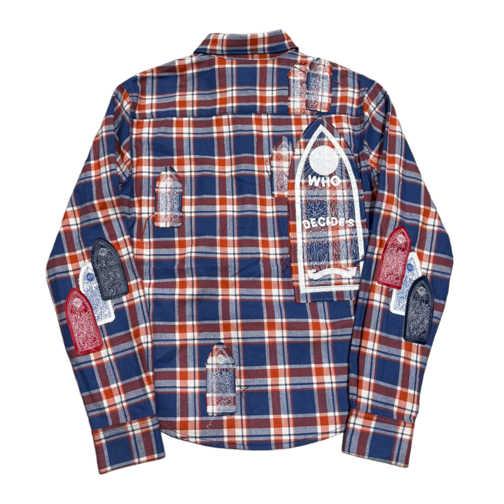 Who Decides War 'Blue/Red' Glory Patch Flannel