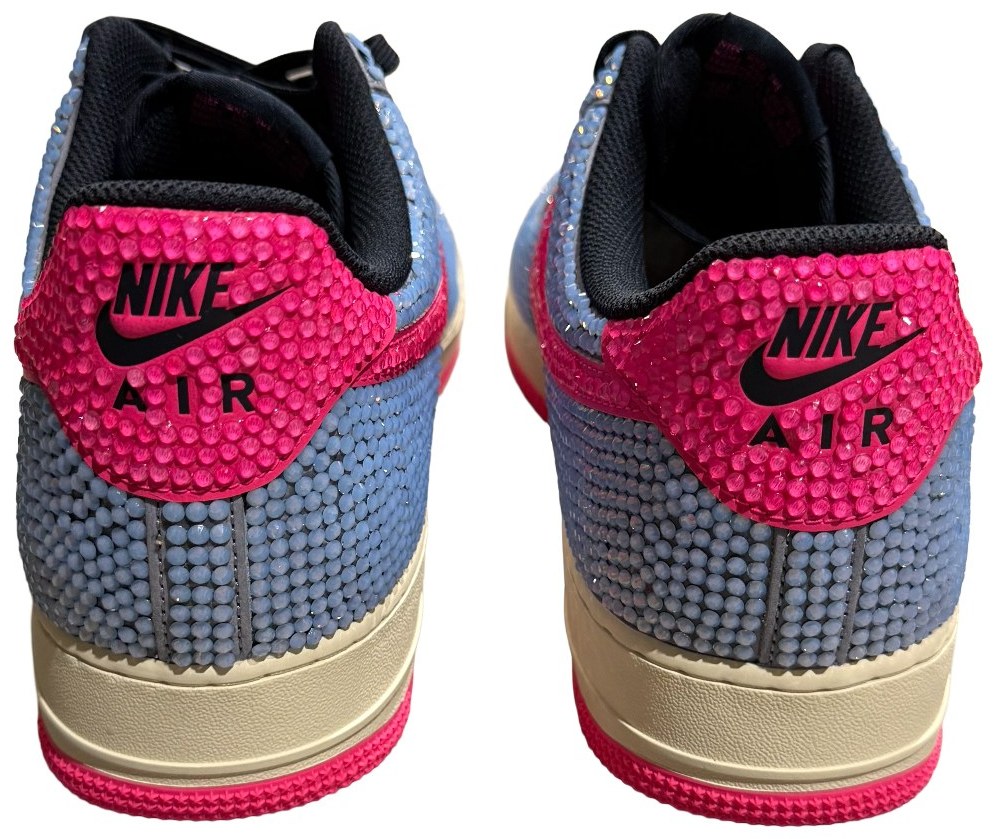 Bossi 'Pink/Baby Blue' Rhinestone Sneaker