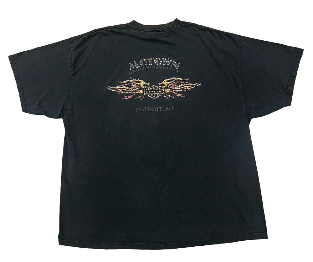 Harley Davidson 'Motown' Rhinestone Vintage Tee