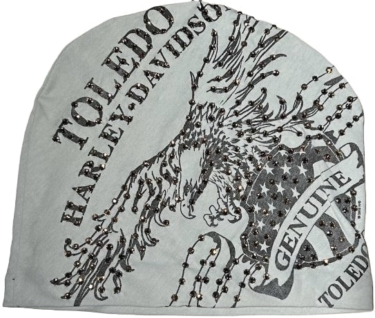 Bossi 'Toledo Eagle' Rhinestone Vintage Beanie