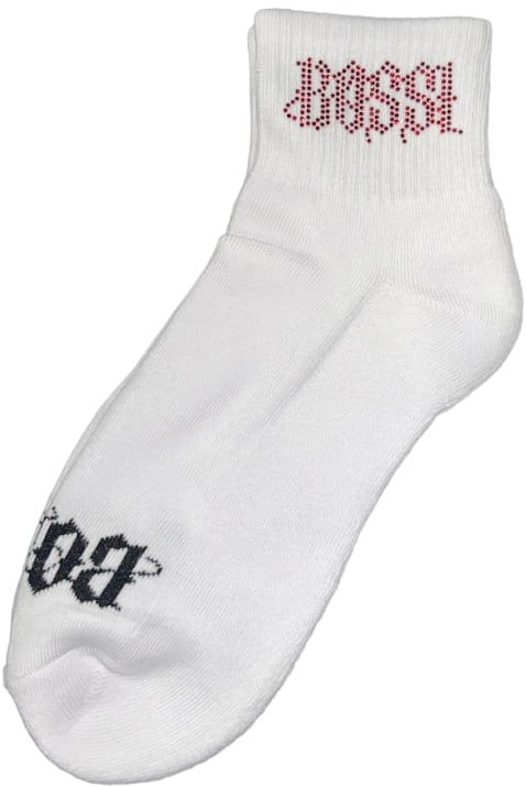 Bossi 'Red' Rhinestone Socks