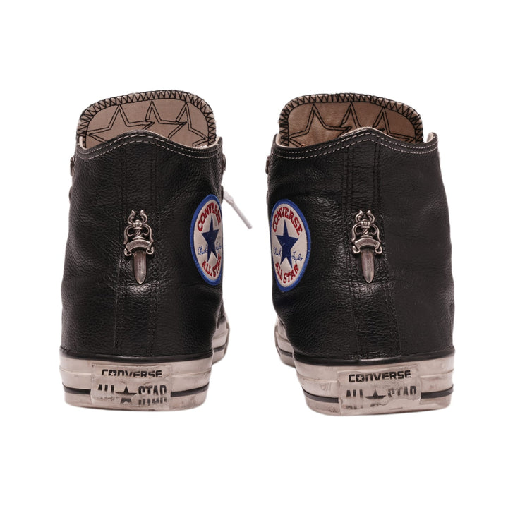 Chrome Hearts 'Triple Star Patch' Hightop Leather Converse