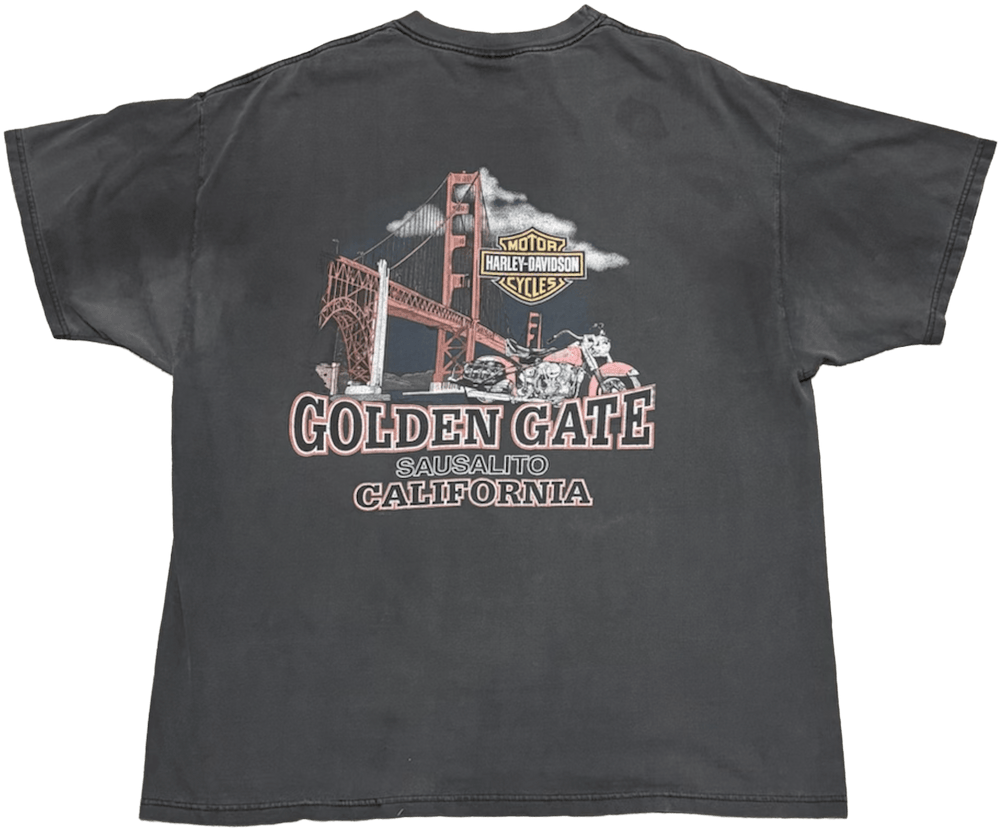 Harley Davidson 'Sausalito' Vintage Black Tee