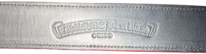 Chrome Hearts 'Red' Leather Belt Strap