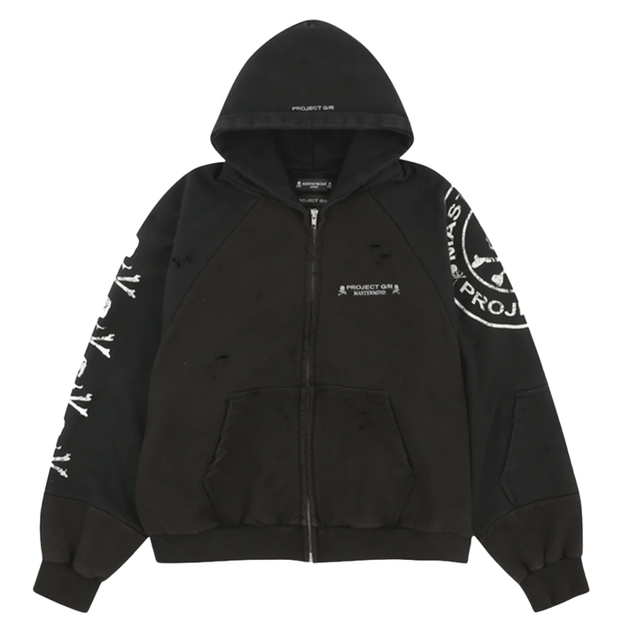 Project G/R 'Mastermind' Black Zip-Up
