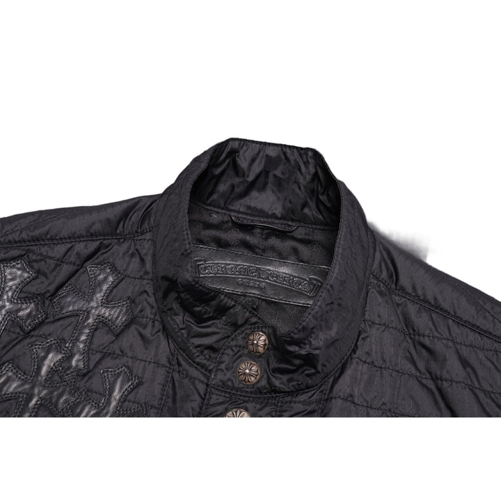 Chrome Hearts 'Flooded Cross Patch' Button Up Nylon Vest