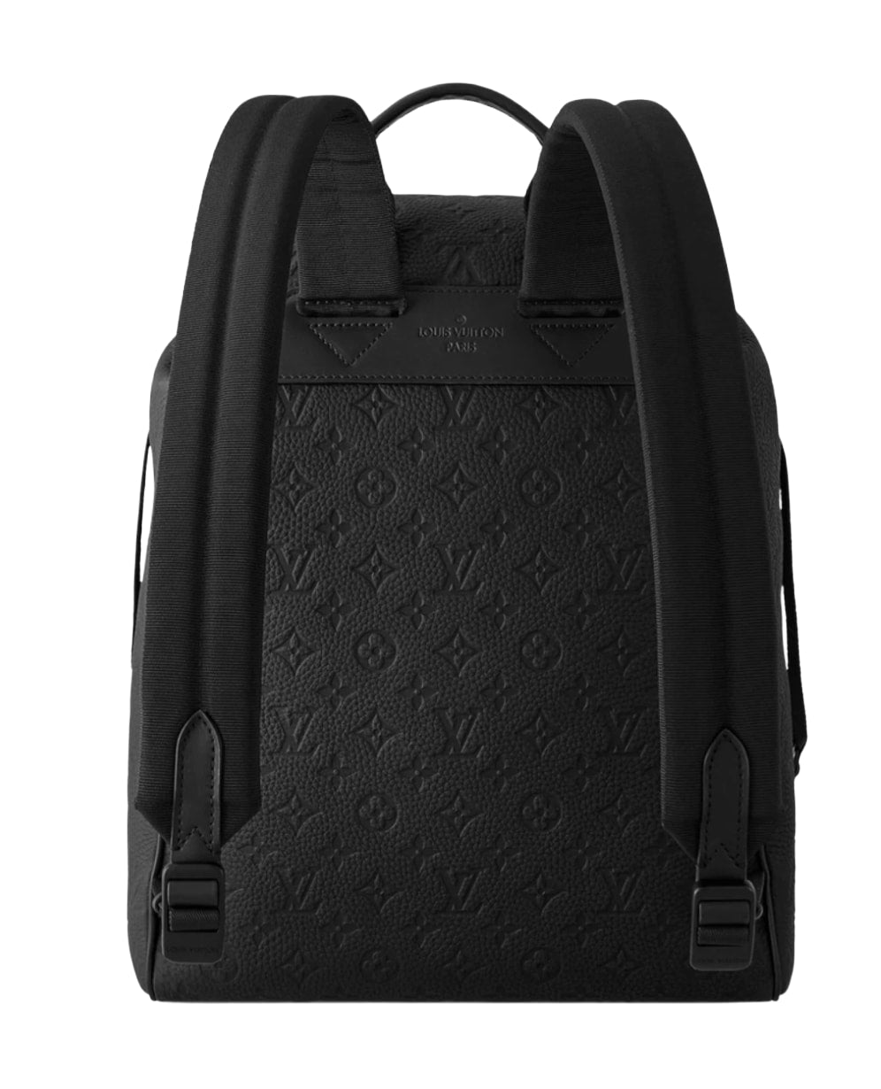 Louis Vuitton 'Black Monogram' Embossed Leather Backpack