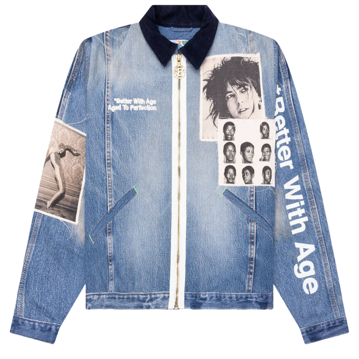 Better With Age 'Rock City Indigo' Reconstructed Denim Jacket