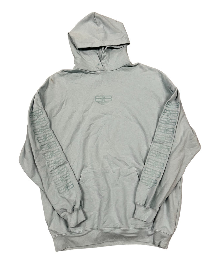 Balenciaga 'BB Logo' Light Blue Oversized Hoodie