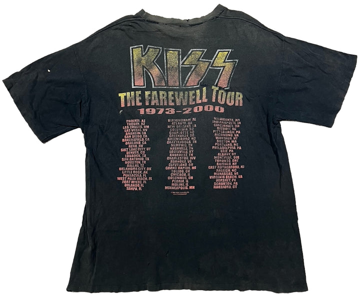 Kiss 'Farewell Tour' Washed Black Vintage Tee