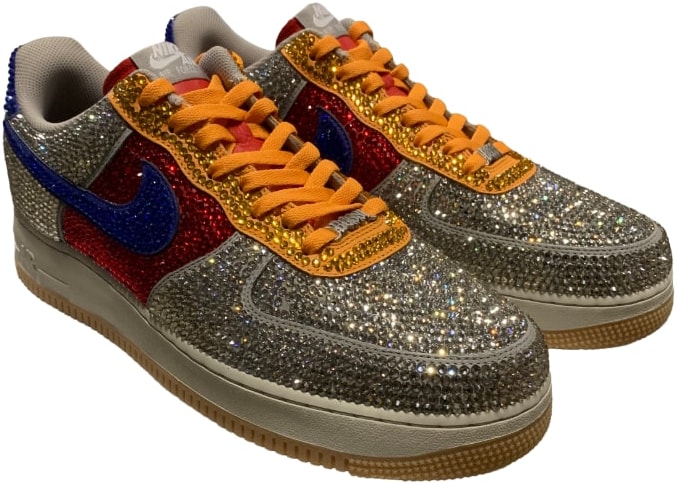 Bossi 'Tan/Red/Blue' Rhinestone Sneaker