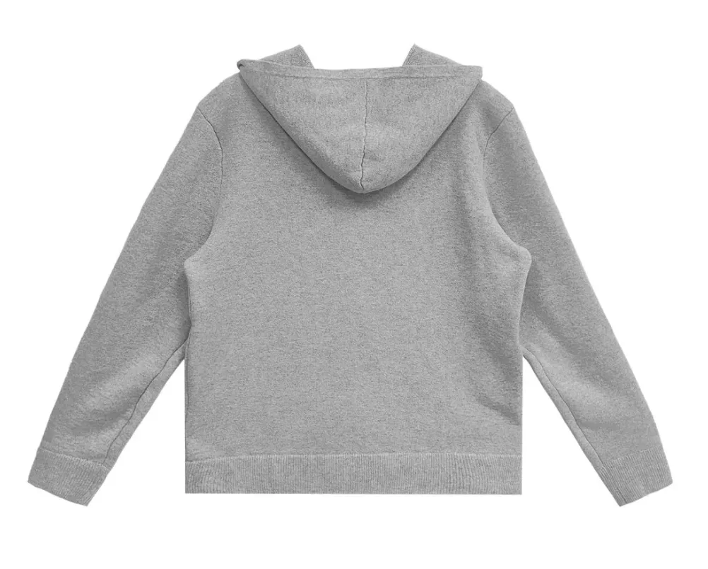 Chrome Hearts 'Grey Cashmere' Life Sentence Embroidered Hoodie