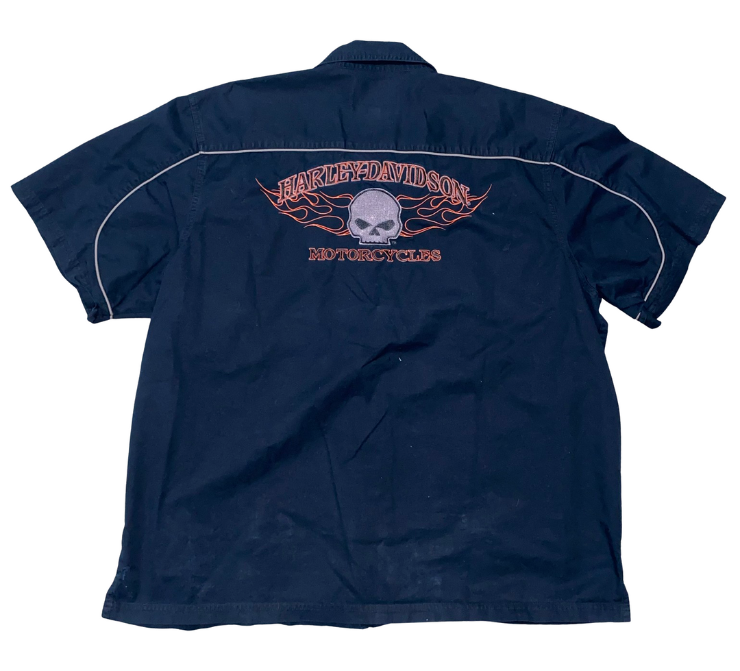 Harley Davidson 'Skull' Vintage Mechanic Shirt