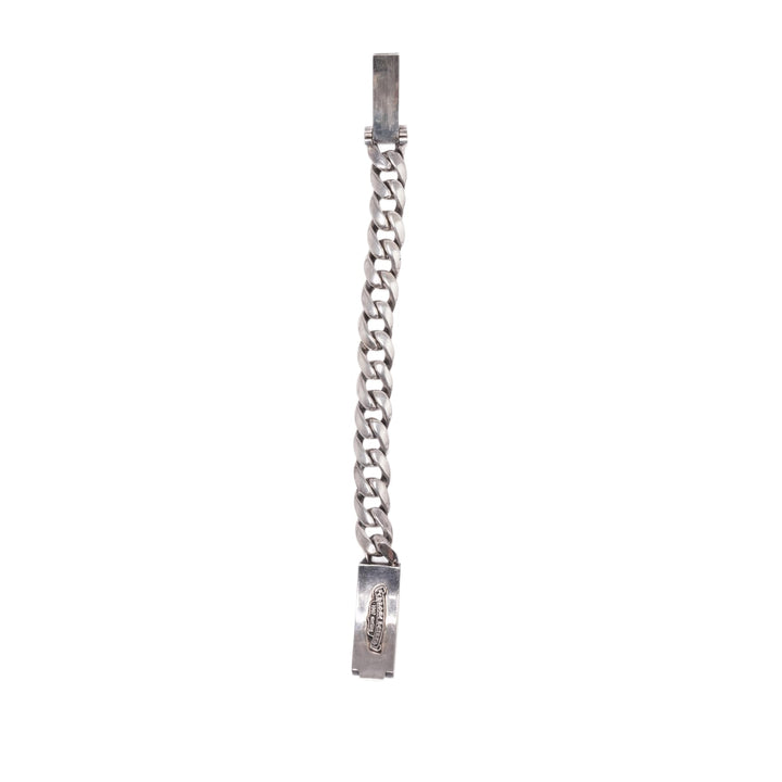 Chrome Hearts 'Floral Cross' 9.5in Silver Bracelet