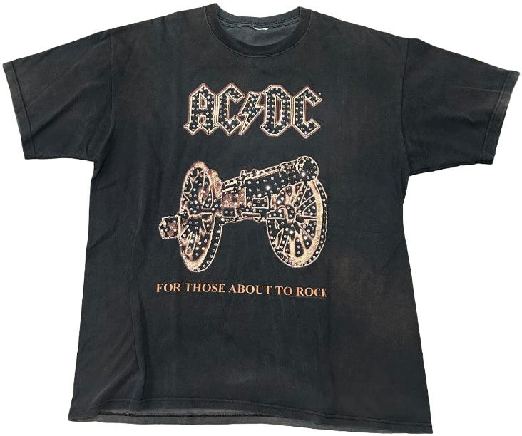 AC/DC 'We Salute You' Rhinestone Vintage Tee