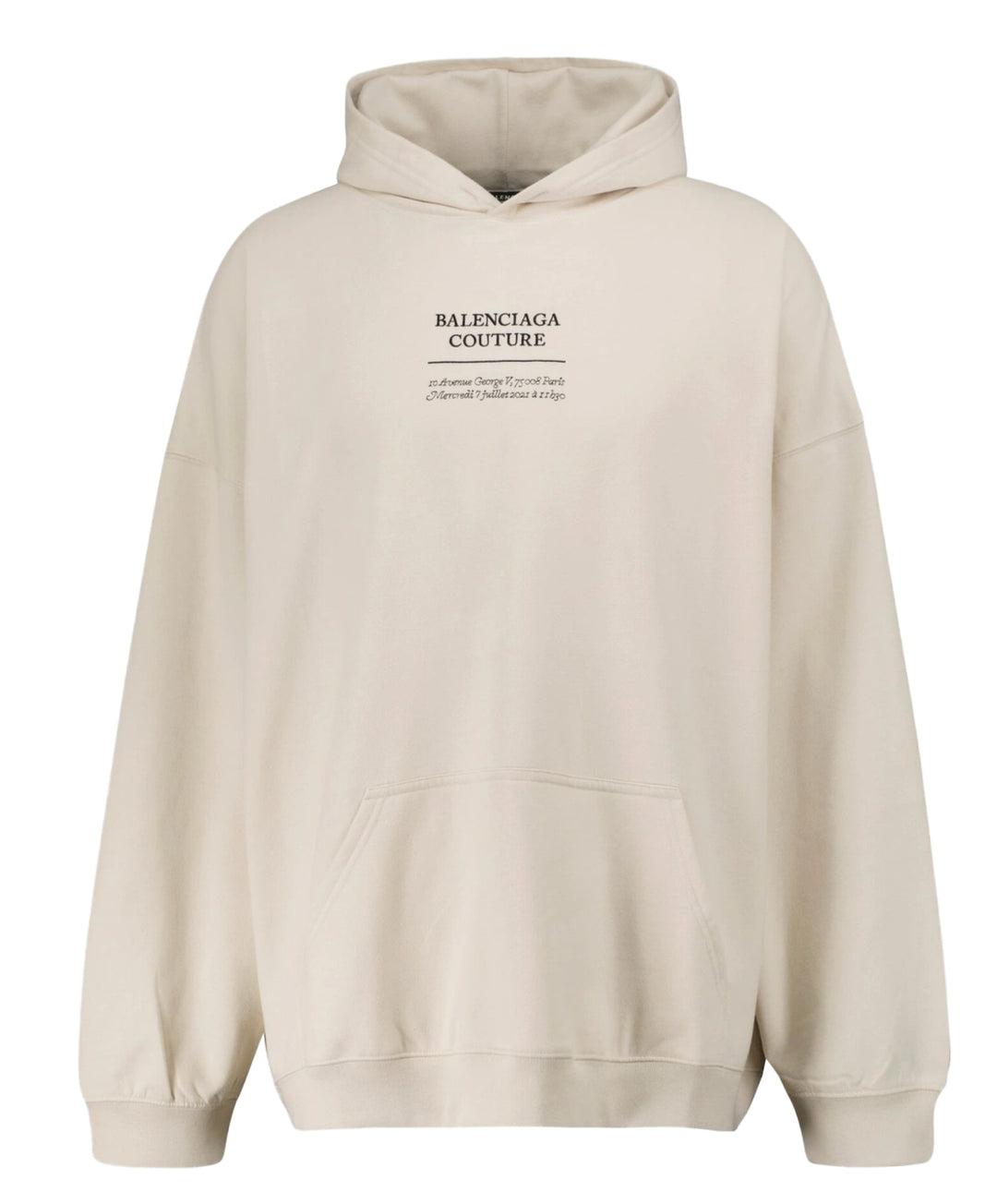 Balenciaga 'Couture' Tan Oversized Hoodie