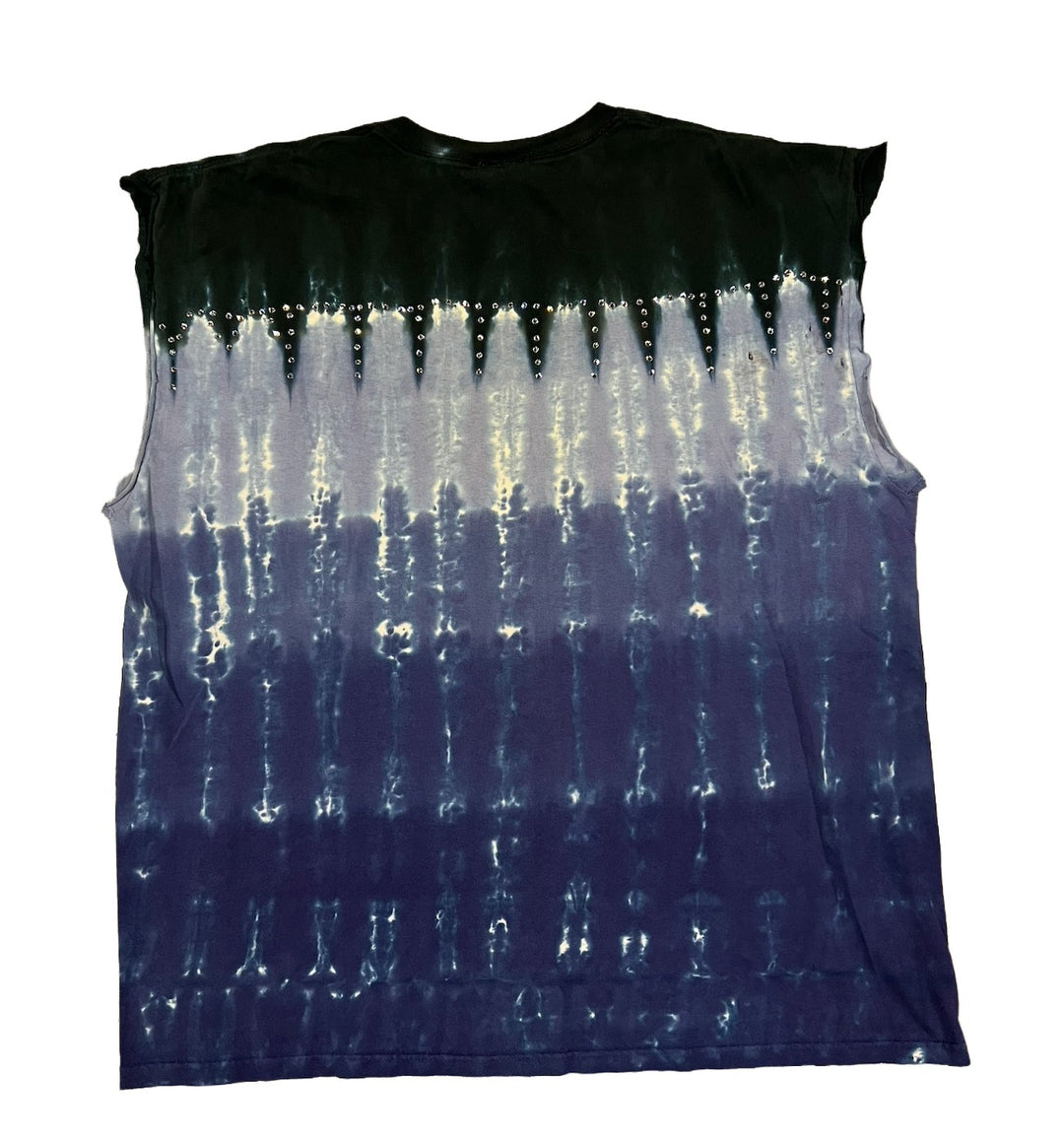 Led Zeppelin 'Tie Dye' Rhinestone Vintage Cutoff