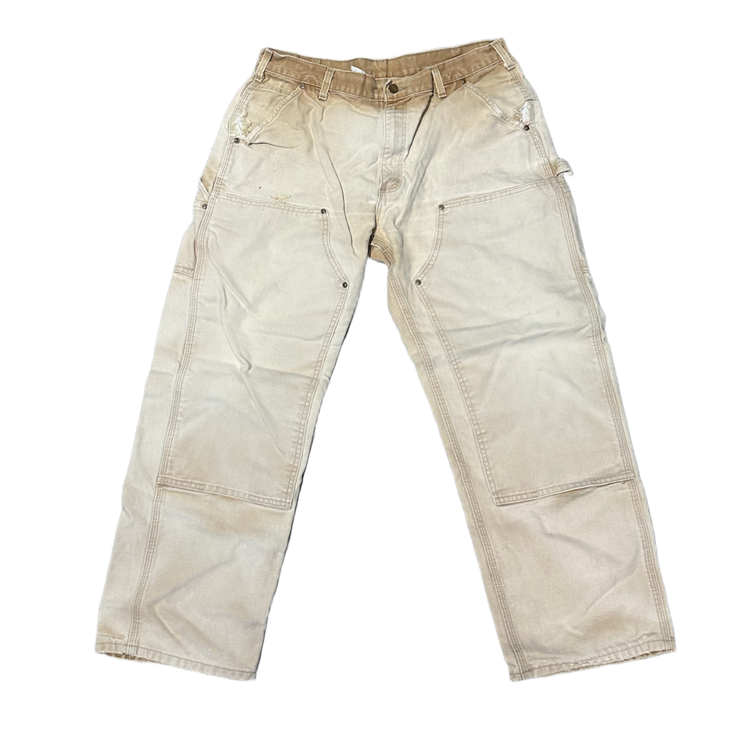 Carhartt 'Light Tan' Double Knee Vintage Work Pants
