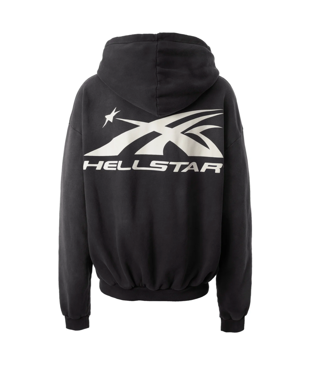 Hellstar Sports Black Zip Up Hoodie