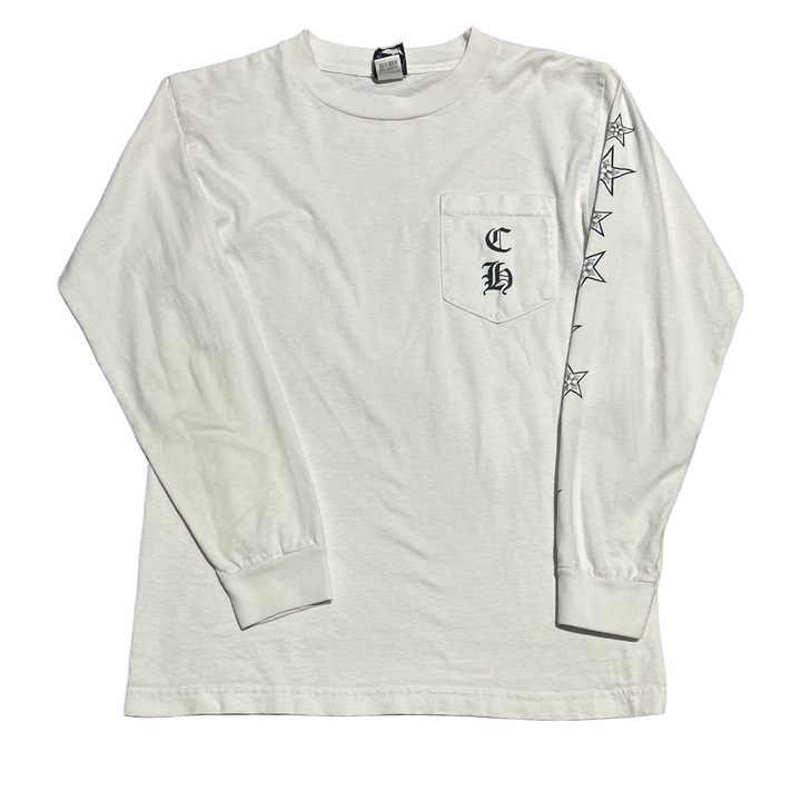 Chrome Hearts 'White' Vintage Horseshoe Star Logo Longsleeve