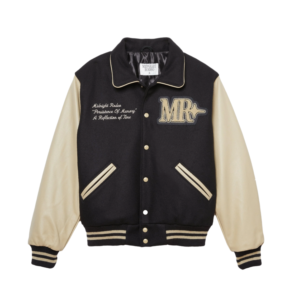 Midnight Rodeo 'Black' Letterman Varsity Jacket