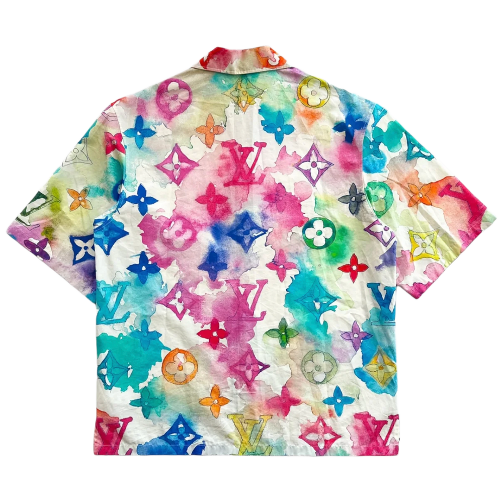 Louis Vuitton 'Multicolor' Watercolor Button Up Shirt