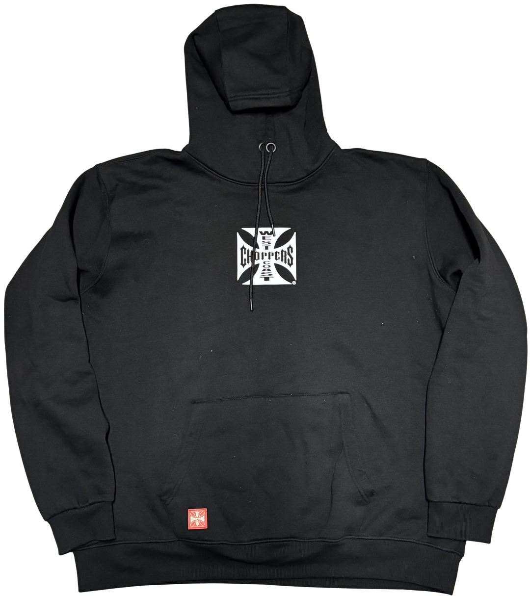 West Coast Choppers 'Cross Logo' Vintage Black Hoodie