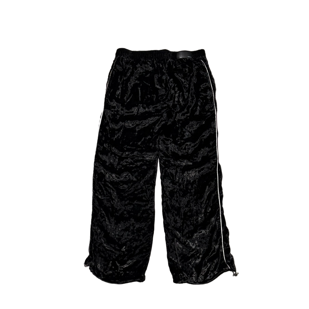 Amiri 'Black' Crushed Velvet Track Pants