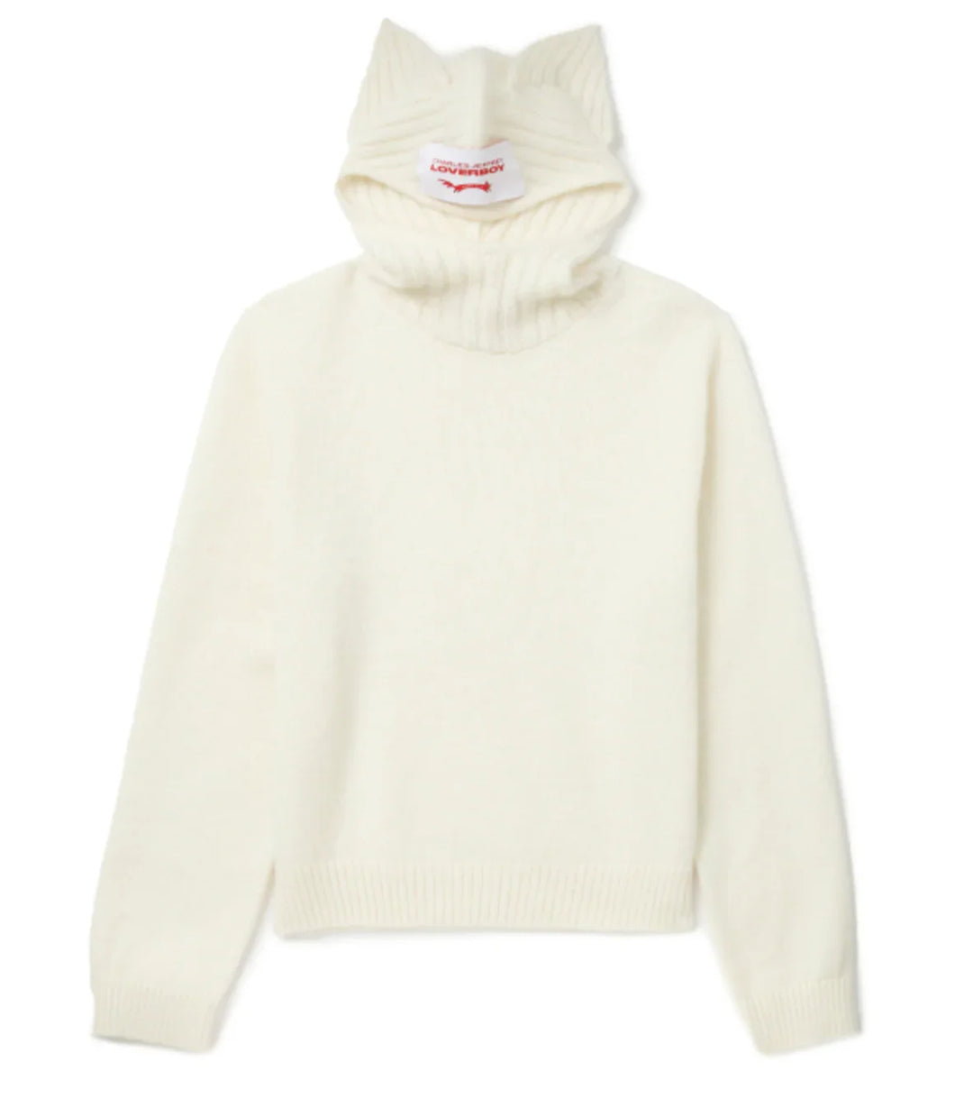 Charles Jefferey Loverboy 'Cream Ears Balaclava' Sweater