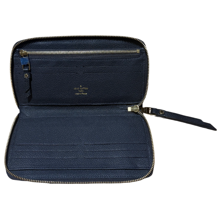 Louis Vuitton 'Black' Monogram Empreinte Leather Zipper Wallet