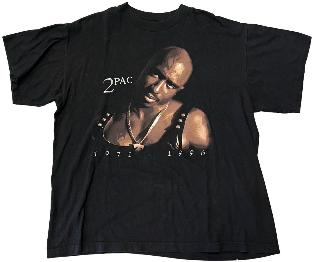2Pac 'Memorial' Black Vintage Tee