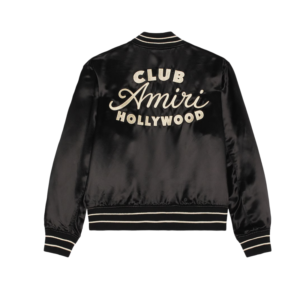 Amiri 'Black' Club Hollywood Bomber Jacket