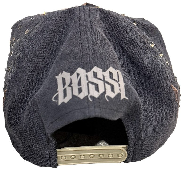 Bossi 'Harley Davidson Logo' Rhinestone Snapback Hat