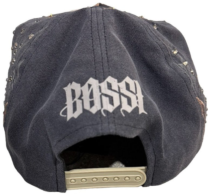 Bossi 'Harley Davidson Logo' Rhinestone Snapback Hat