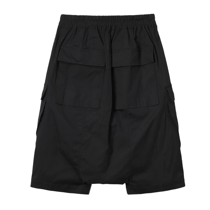 Rick Owens DRKSHDW 'Black' Polyester Cargo Pod Shorts