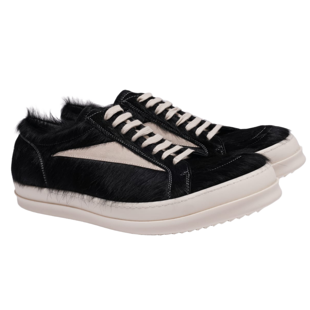 Rick Owens 'Black' Pony Hair Vintage Sneaks