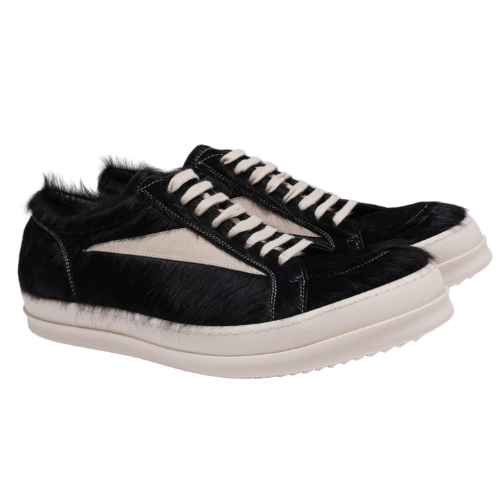 Rick Owens 'Black' Pony Hair Vintage Sneaks