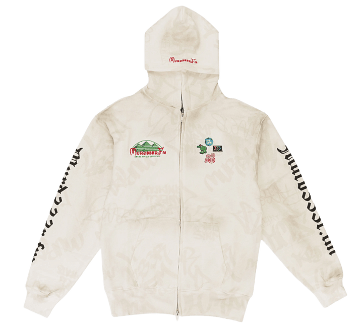 Murd333r.fm 'White Disn333' Hoodie