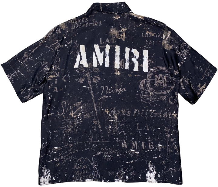 Amiri 'Black' Silk Top