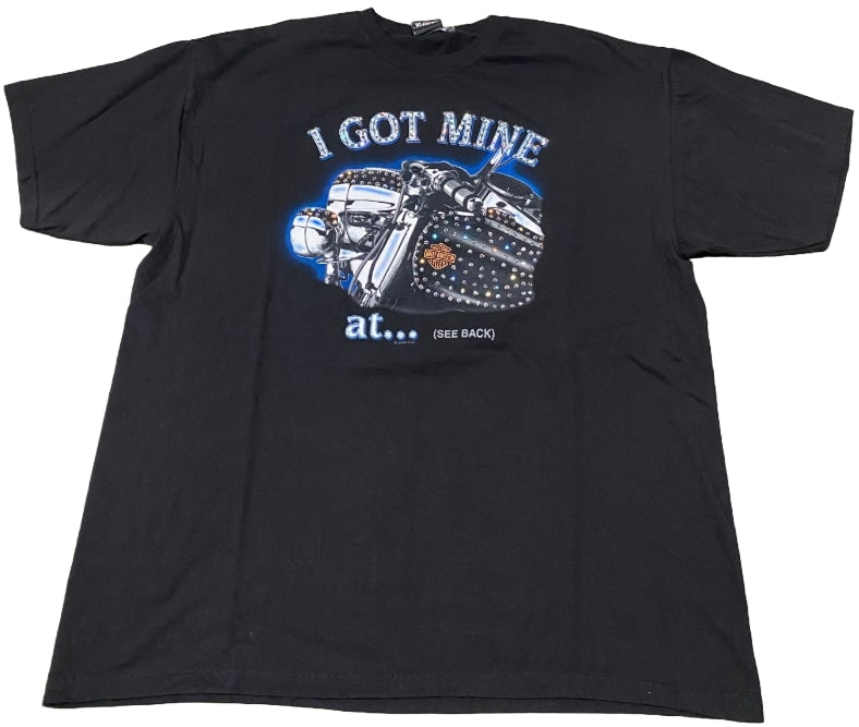 Harley Davidson 'I Got Mine At...' Rhinestone Vintage Tee