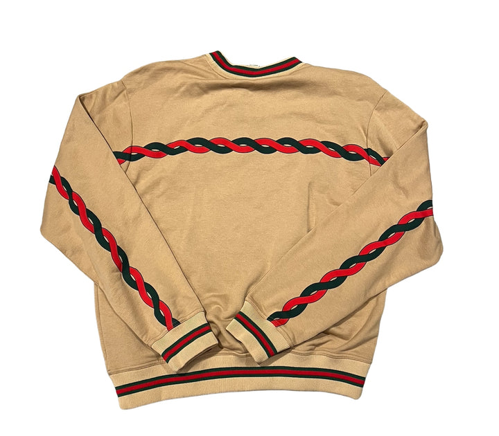 Gucci 'Interlock Logo' Tan Crewneck