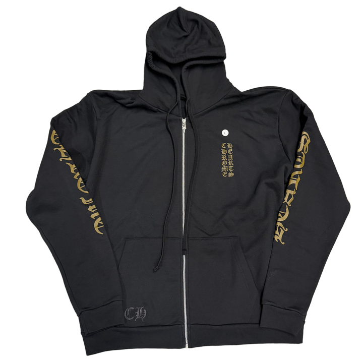 Chrome Hearts 'Olive' Vertical Logo Zip-Up
