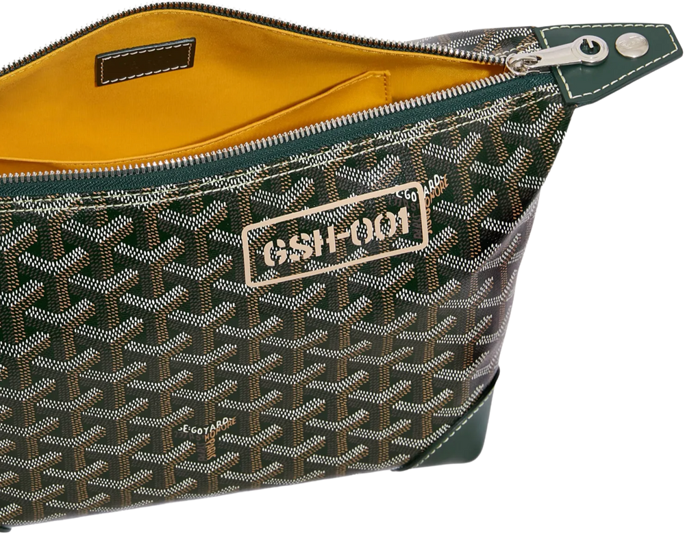 Goyard 'Dark Green' Bowling 25 Toiletry Bag