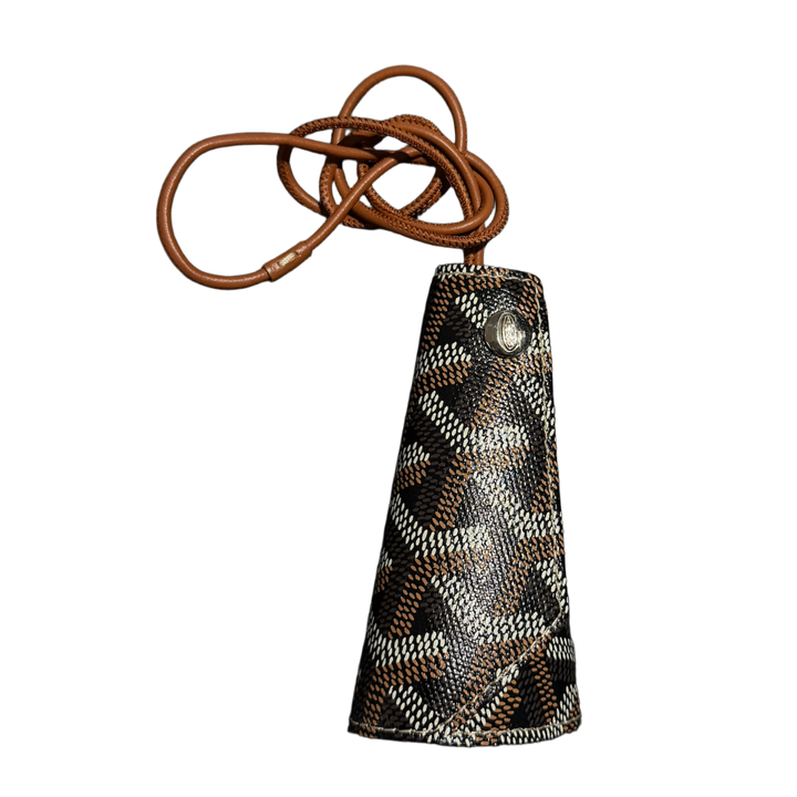 Goyard 'Chambellan Black/Tan' Bag Charm Case