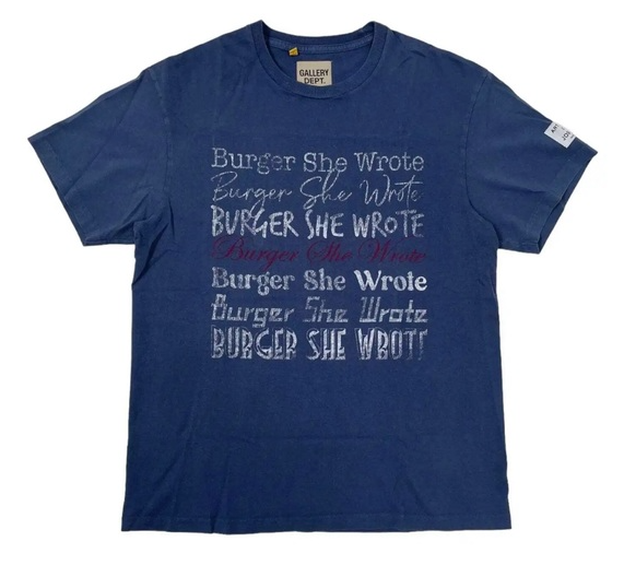 Gallery Dept 'Burger She Wrote' Navy Tee