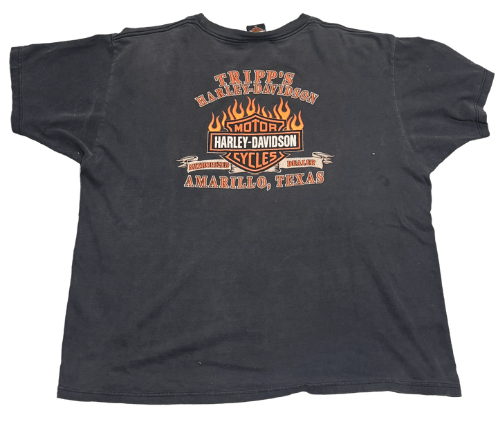 Harley Davidson 'Tripp's Amarillo TX' Black Vintage Tee