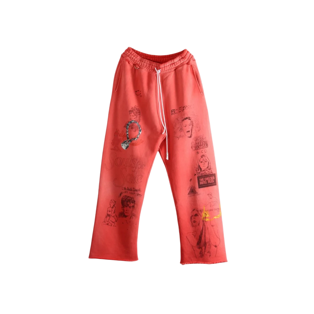 Paly Hollywood Chelseay Hotel Sweatpants Red