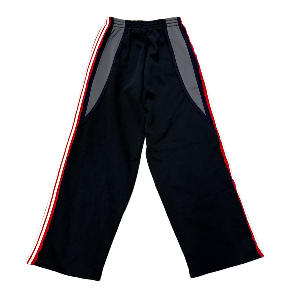 Balenciaga 'Black/Red' Oversized Cutup Unity Sports Icon Sweatpants